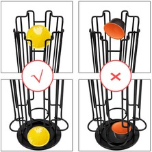 Xinh Siyah Kahve Pod Tutucu Dönebilen Kaplama Kapsül Metal Paslanmaz Raf Depolama Dolce Gusto Düz Raflar | Depolama Tutucular ve raflar