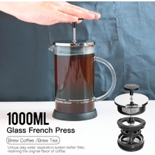 Xinh 1000ML Paslanmaz Çelik Cezve Cafetiere Fransız Basın Filtre ile Çift Duvar Yalıtım Tasarım Lehçe Proses Pot Kupası | Cafetiere Fransızca Basın | Fransız Basın Çeliği Cezve