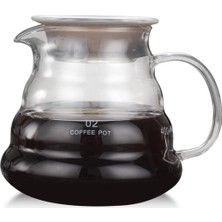 Xinh 500 ml Dökme Range Kahve Sunucusu Carafe Damla Cezve Kahve Su Isıtıcısı Brewer Barista Percolator Clear 360ML 600ML 800ML | Kahve Kapları