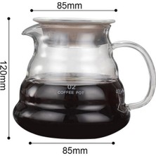 Xinh 500 ml Dökme Range Kahve Sunucusu Carafe Damla Cezve Kahve Su Isıtıcısı Brewer Barista Percolator Clear 360ML 600ML 800ML | Kahve Kapları