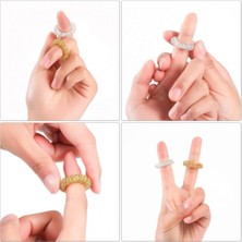 Xinh 30 Adet Acupressure Parmak Masaj Halkası Dikenli Duyusal Parmak Yüzük