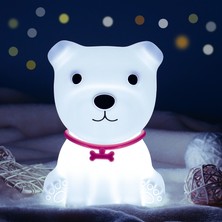 Xinh LED Çocuk Gece Işıkları Dokunmatik Sensör Komik Köpek Uzaktan Kumanda Odası Dekor Renkli Masa Lambası Yatak Odası Çocuk Bebek Hediye | LED Gece Işıkları