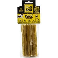 Eurodog Delibon Deri Burgu Çubuk Orta Boy 12LI Paket Naturel