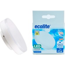 Ecolite 7W 230V 560LM 2700K GX53 Sıva Altı LED Spot