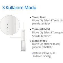 Aquapick AQ-205 Şarjlı Taşınabilir Seyahat Tipi Ağız Duşu