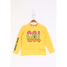 Toontoy Kids Toontoy Kız Çocuk Letis Go Baskılı Tişört