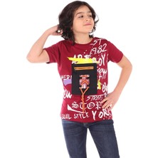 Toontoy Kids Toontoy Erkek Çocuk Armalı Önü Yazı Baskılı Tişört