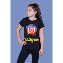 Toontoy Kids Toontoy Kız Çocuk Insagram Baskılı Tişört
