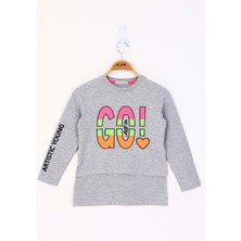 Toontoy Kids Toontoy Kız Çocuk Letis Go Baskılı Tişört