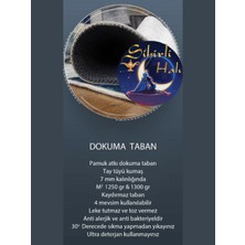 Sihirli Halı Yıkanabilir Özel Üretim Dokuma Taban Gri Renkli Dijital Baskı Salon Halısı