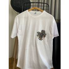 Baskılı Siyah T-Shirt