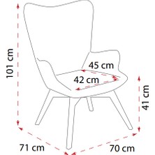 Resmet Reconcept Lara Fiskos Berjer Set Çay Seti Tekli Koltuk Set