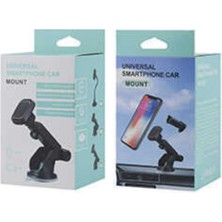Mıknatıslı Vakumlu Araç Telefon Tutucu Magnetik W16 Siyah