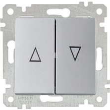 Mutlusan Rita Mek Tuş Jaluzi Anahtarı (Vidalı) Inox