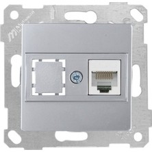 Mutlusan Rita Mek Tuş Data Prizi 1XRJ45 (CAT5E) Inox