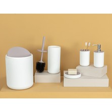 Madame Coco Martre 5'li Banyo Seti - Soft Ekru