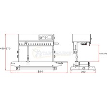 Lavion FRB-770 Iı Yürüyen Bantlı Dikey Poşet Ağzı Kapama Makinesi