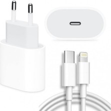 Apple Iphone Uyumlu 11 - 11 Pro Max - 12 - 12 Pro Hızlı Şarj Aleti Seti 20W Adaptör USB C 1m Kablo