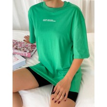 Imagine Giyim Excusive Yazı Baskılı Oversize T-Shirt