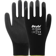 Beybi Pu Touch Poliüretan Polyester Iş Eldiveni 12 Çift