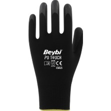 Beybi Pu Touch Poliüretan Polyester Iş Eldiveni 12 Çift