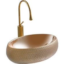 Lena E-8140 Tezgah Üstü Porselen Lavabo