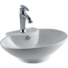 Lena E-4106 Tezgah Üstü Porselen Lavabo