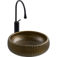 Lena E-4161C Tezgah Üstü Porselen Lavabo