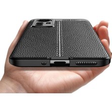 Microcase Xiaomi Mi 12 Leather Tpu Silikon Kılıf - Siyah