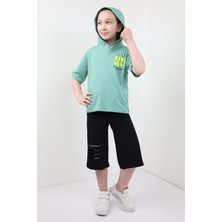 Toontoy Kız Çocuk Göğsü Get ! Baskılı Kapüşonlu Kaprili Takım