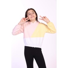 Toontoy Kız Çocuk Garnili Kapüşonlu Sweatshirt