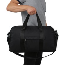 Bagacar 30X50X16CM Siyah Paraşut Kumaş Plaj Spor ve Seyahat Çantası