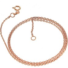 Adal Silver Kadın 925 Ayar Gümüş Rose Zincir Kolye