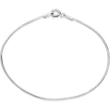 Adal Silver 925 Ayar Gümüş Yılan Zincir Bileklik