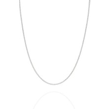 Adal Silver 925 Ayar Gümüş Hayalet Gurmet Zincir Kolye (1 Mm)