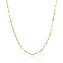 Adal Silver Gurmet 925 Ayar Gümüş Altın Kaplama Zincir Kolye