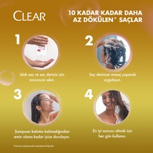 Clear Women Kepeğe Karşı Etkili Şampuan Saç Dökülmesine Karşı Zencefil Özü 485 ml + 180 ml