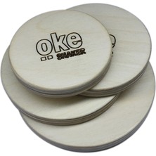 okecajon Dörtlü Set Chip Shaker, Wood Shaker, Ahşap Shaker