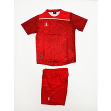 Sportech Kırmızı-Beyaz Forma Takımı Unisex Kişiye Özel İsim ve Numara Yazılabilir Model K0130