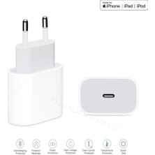 Apple iPhone 12 Pro Max Uyumlu Type-C To Lightning Pd Hızlı Şarj Cihazı / Şarj Aleti 20W (Şarj Başlığı Adaptör)