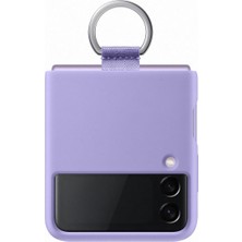 Samsung Galaxy Z Flip3 5g Silicone Cover With Ring Lavanta