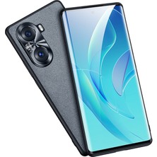Zunhai Huawei Nova 9 Pro Mavi Için Süet Deri Kılıf (Yurt Dışından)