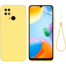 Zunhai Xiaomi Redmi Için Sıvı Silikon Kılıfı 10C 4g Global Sarı (Yurt Dışından)