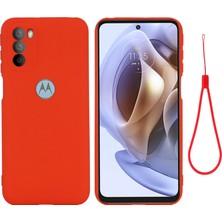 Sunsky Motorola Moto G31 / G41 4g Kırmızı Için Sıvı Silikon Kılıf (Yurt Dışından)