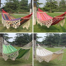 Sunsky 200X150CM T Tuval Kamp Hamak Renkli Çizgiler (Yurt Dışından)