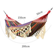 Sunsky 200X150CM T Tuval Kamp Hamak Pembe Çizgiler (Yurt Dışından)