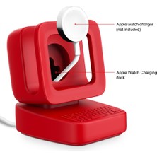 Zunhai Apple Watch Için 44/42/40/38 mm Stand Tutucu Kırmızı (Yurt Dışından)