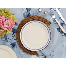 Rêve Bleu Joie Servis Tabağı - Mavi - 25 cm