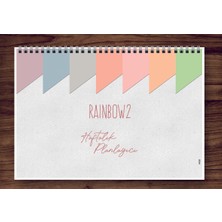 Express Planner A4 Haftalık Planlayıcı Rainbow2