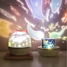 Keyfim Shop Dönen ve Renkli Star Master Projeksiyon Gece Lambası